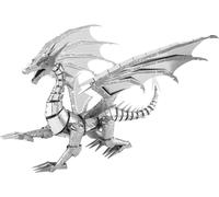Metallo Terra Premium Argento Drago 3D Taglio Laser Modello + Pinzette 13238
