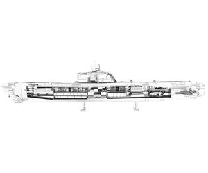 Metal Earth Sottomarino Tedesco Tipo Xxi Modello In Metallo 3D + Pinzette 11210