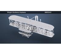Metal Earth Wright Brothers Aeroplano 3D Metallico Modello + Pinzette 010428