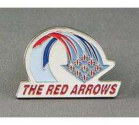 Metal Enamel Pin Badge Brooch RAF Red Arrow Aeroplane Formation by Mainly Metal
