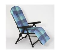 Metal F.A.R. Sedia sdraio con poggiapiedi RODI Blu