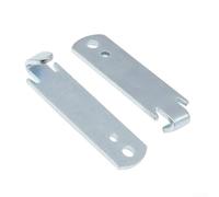 Metal Fence Wire Winder 2-Pack Silver 3.3in | Silver metal finish, 3.3x0.94in size, 2-pack value, easy wind/unwind, simplifies management