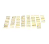 Metal Film Resistor Kit 2600Pcs 1 / 4W 130 Values 1Ω - 3MΩ ±1% Tolerance | Vacuum Coating Technology | for Electrical Circuits/Electronics DIY