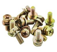 Metal Flanged Hexagon Bolt | Zinc M3 M4 M5 M6 M8 M10 Multipack: for Assembly and DIY Projects(10pcs M4)
