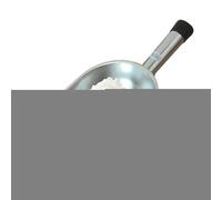 Metal Flour Shovel, Metals Small Hand Shovels Utility Scoop, 15.55x8.27x3.15 Inches Ergonomic Anti Slip Grip, Multipurpose Kitchen Spoon for Ice Grain Coffee Beans Feed Flour Sugar Salt Dry Goods