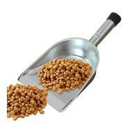 Metal Flour Shovel, Utility Hand Shovel Scoop, Ergonomic Anti Slip Kitchen Tool, Multipurpose Spoon for Ice, Grain, Feed, and Sturdy Coffee Bean Storage Use 15.55x8.27x3.15 Inches