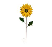 Metal Flower Garden Stakes, Iron Sunflower Art, Colorful Decor