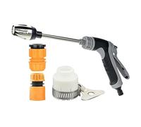 Metal Garden Hose - Nozzle Sprayer, Adjustable Water Spray Tool, Heavy Duty Hoses Accessory for Lawn Gardens | Perfect Ideal Suitable for Washing Cars Watering Plants Gardening Outdoor Use