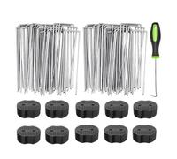 Metal Garden Stakes, Pieno di barriera in,Ume Turf Turf che protegge le poste | Pins del paesaggio a prova di ruggine, forniture di giardinaggio multifunzionale per l'installazione di recinzione