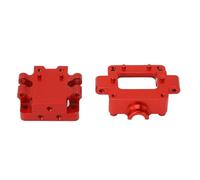 Metal Gear Box Housing, Scatola del RC Sostituzione Diretto delle Prestazioni Difficili Perfette per WLTOYS 1/28 K969 K989 P929 (Rosso)