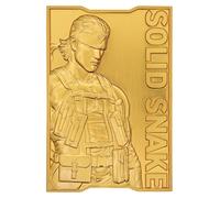 FaNaTtik Metal Gear Solid - Lingotto a serpente placcato oro 24 carati, con licenza ufficiale ed edizione limitata (2.001 in tutto il mondo) con numerazione individuale