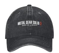 Metal Gear Solid 2 Sons of Liberty Cappelli da Baseball per Uomo Donna Vintage Distressed Cappelli Lavati cap Regolabile