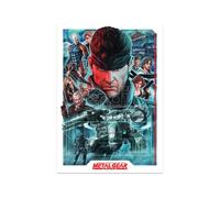 Metal Gear Solid Art Print Montage Edizione Limitata 42 X 30 Cm Fanattik