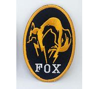 Metal Gear Solid Kojima Foxhound Fox Hound - Toppa ricamata da cucire, bordo giallo
