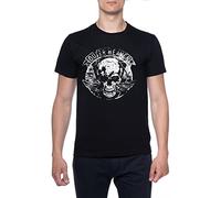 Metal Gear Solid Outer Heaven Uomini Maglietta Nero Girocollo Men T-Shirt Black Round Neck S