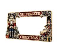 Metal Girl License Plate Frame Christmas, Christmas License Plate Frame