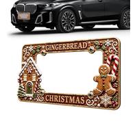 Metal Girl License Plate Frame Christmas, Christmas License Plate Frame
