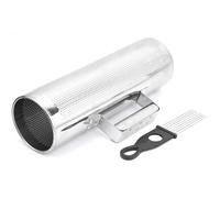 Metal Guiro Shaker con Scaraper Alluminio Orff Strumento A Percussione per Assistenza Alla Musica e Spettacoli 4x12in Tipo A