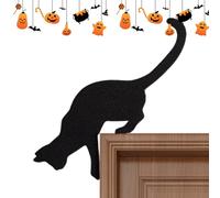 Metal Halloween Halloween Decorazione Delle Porte - Decorazione Delle Porte Di Halloween, Chat Nera Decorazioni Di Halloween - Decorazione Della Struttura Delle Porte, Pannelli E Piatti Decorativi