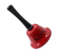 Metal Hand Bell - ABS Handle Iron Electroplated 75x130mm | Funny Call Bell