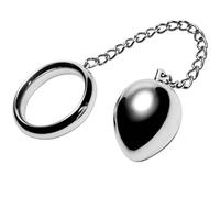 Metal Hard - Anello Fallico con Catena e Plug Anale in Acciaio 40 MM