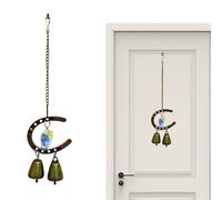 Metal Harmony Bell - Horseshoe Wind Chime for Meditation | Iron Frame with Rustic Finish, Relaxing Sound Design, Hanging Ornament Piece, Outdoor Decor for Garden Porch Patio Christmas