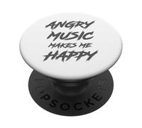 Metal Head Angry Music Divertente fan heavy metal Metalhead PopSockets PopGrip Adesivo