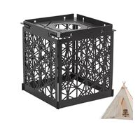 Metal Hollow, Lampshade Lantern, Tabletop Lamp Cover, Portable Desk Light Shade, Rustic Decorative Accent for Camping, Outdoor, Garden, Balcony, Home, Living Room, Bedroom, 3.54x3.54x3.94 Inches