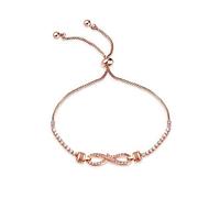 Metal,Infinity Math 8 Word Plated 18K Ladies Diamond Jewelry European And American Fashion Gift Beautiful