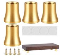 Metal Legs Furniture, Sofa Feet Replacement, Non Slip Heavy Duty Protector Feet for Carpet, Dining Room, Kitchen, Leveling, Noise Reduction, Raising Desk, Bookcase