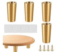 Metal Legs Furniture, Sofa Feet Replacement, Non Slip Heavy Duty Protector Feet for Carpet, Dining Room, Kitchen, Leveling, Noise Reduction, Raising Desk, Bookcase