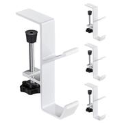 Metal Mantel Hooks Grips - Adjustable Non-Skid Stocking Holders, Strong Secure Clamps Support Garlands, Stockings, and Holiday Accessories | Fireplace Decoration, Christmas Display, Mantel Ornament