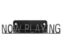 Metal Now Playing Vinyl Record Stand Montaggio a parete Album Player Display LP Mensola Nero Moderna Vintage Vinile Display Organizzazione per gli amanti della musica Lettore di dischi Accessorio