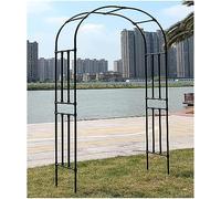 Metal Pavilion with Rose Tree Supported by Various Climbing Plants Wedding Party Decoration Arch (Size: W210xH240cm)