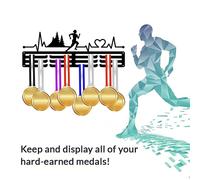 Metal per appendiabiti di gancio di ferro robuste medaglie di gara di ferro