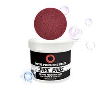 Metal Polishing Paste - Rust Buffing Cream With Pipe-Infused Pads | Restores Shine & Removes Oxidation, Tarnish, And Discoloration From Chrome, Aluminum, Brass, Exhausts, Wheels & Stainless Steel