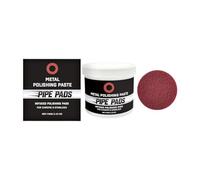 Metal PolishPaste - Scratch Remover Protectant with Pipe-Infused Polishing Pads, Removes Oxidation Discoloration | Polishing & Care for Brass Aluminum Chrome Stainless Steel Pipes Stacks Wheels Bumpe
