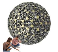 Metal Polyhedral Dice, 100 Sided Dice, Single Polyhedral Dice, Role-Playing Dice, High Precision Dice, Entertainment Dice, Dice for Gamers, Dice Dice, Dice Set, Precision Dice