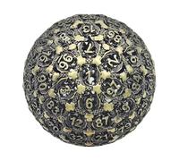 Metal Polyhedral Dice - Metal Polyhedral Game Dice, Metal Polyhedral Dice, 100 Sided Polyhedral Dice | High Precision Entertainment Tool for Serious Gamers and Collectors