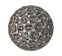 Metal Polyhedral Dice - Multi Faced 100 Sided Die, Premium Heavy Duty Material Sturdy Construction, Eye Catching Pattern Unique Collector’s Game Toy, Portable Tool | Ideal for Tabletop Strategy