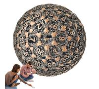 Metal Polyhedral Dice - Single 100 Sided Dice, Metal Dice | Role-Playing Solid Metal RPG Dice, Polyhedral Dice, High Precision Entertainment Tool for Serious Gamers and Collectors