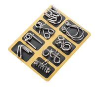Metal Puzzles for Kids, 8PCS Brain Teaser Educational Wire Puzzles