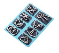 Metal Puzzles for Kids, 8PCS Brain Teaser Educational Wire Puzzles