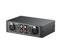 Metal RCAs L/R Audios Switches Selettori 4 Ingressi a 1 Uscita per TV e Altoparlante