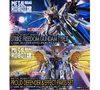 METAL ROBOT SPIRIT Strike Freedom Gundam Type II e parti effetto Proud Defender
