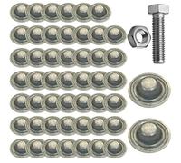 Metal Roof Screw Cap Covers - 50 Pieces Waterproof Protective Caps, Roofing Screw Protectors, Homeowner Roofer Shed Fastener, Garage Carport Workshop Hardware | Barn Pergola Fence Garden Const