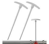 Metal RV Waste Valve Extension Rod - Adjustable Sewer Gate Valves Tube, Replacement Pull Handle Extensiosn Control Accessory | Suitable For Camper Trailer Motorhome Drainage System Maintenance