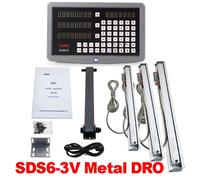 Metal SDS6-3V Dro Set Sino Display e 3PCS 5U KA300 scale lineari YHSINO righelli in vetro linee ottiche da 120MM a 1020MM