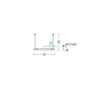 Metal Spot 32007 Eos kit completo curva a soffitto cromo