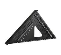 Metal Square - 12-Inch Triangle Ruler, Dual-Scale Layout And Drafting Tool, Heavy-Duty Carpenter | Accurate Measuring Angle Tool For Framing, Woodwork, Construction, Welding, DIY Projects, Workshop